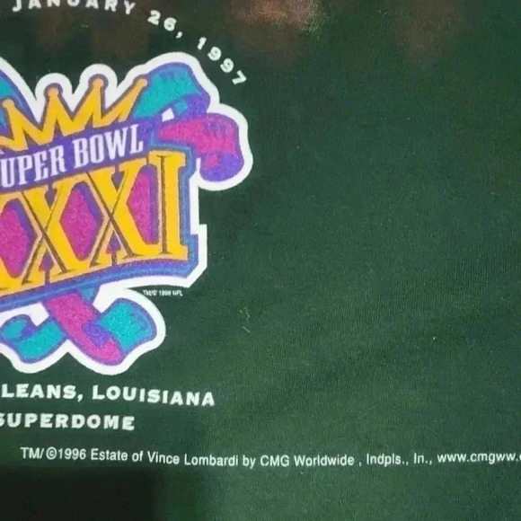 VINTAGE Green Bay Packers Vince Lombardi NFL 90’s T-shirt Size XXL Oversized Fit - Picture 8 of 10